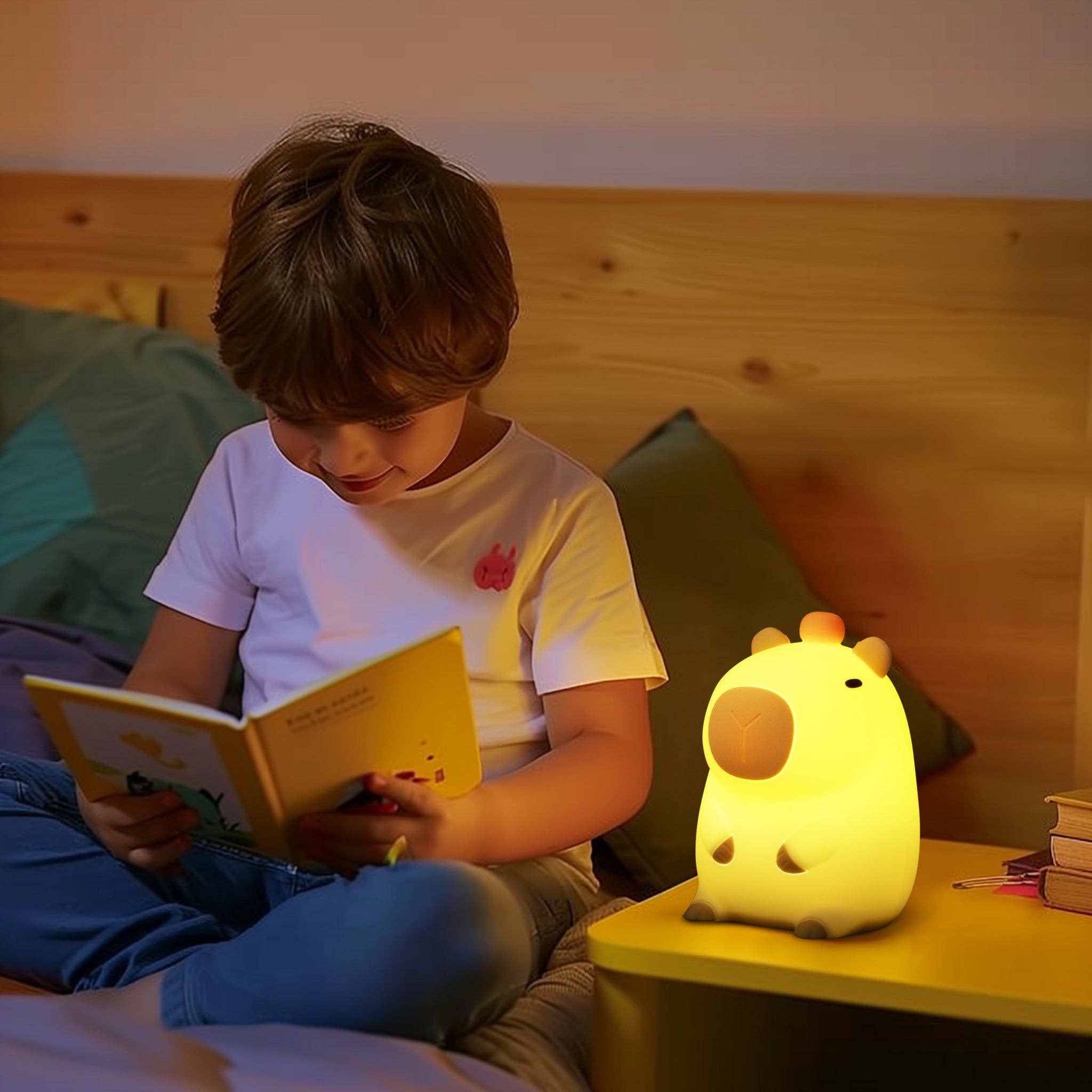 Zoe Sage - Wholesale Night light – Child & baby - Capybara LED Night Light USB Rechargeable Animal Touch Control Lamp3