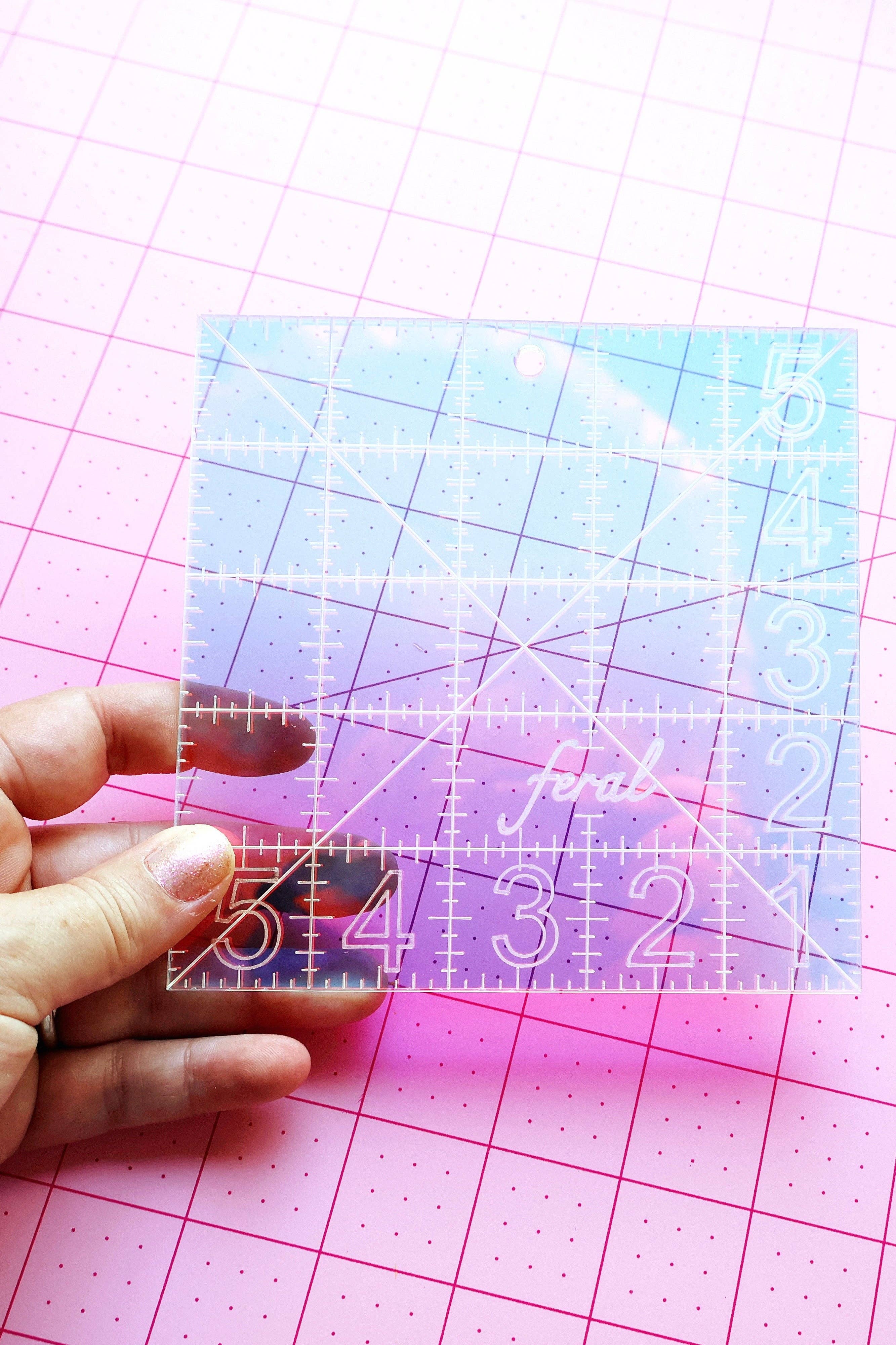 Feral Notions - Wholesale Craft Tool - Charm square ruler7