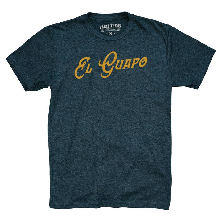 Paris Texas Apparel Co. - Wholesale Screen Printed T-Shirt - Men's - El Guapo T-Shirt - Midnight Navy