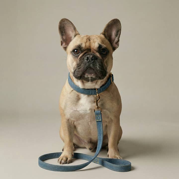 Denim hundesnor for engroshandel hos Good Dogs Only