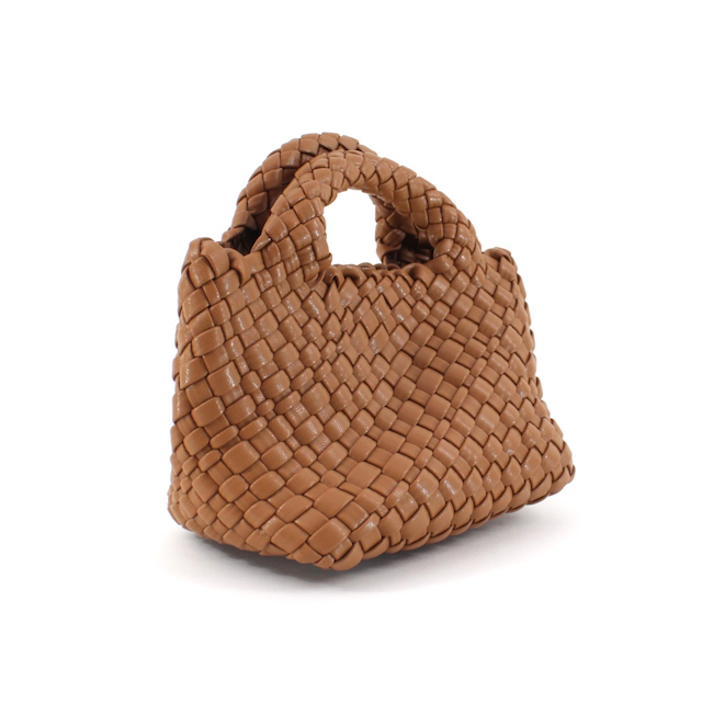 Pretty Persuasions - Wholesale Tote Bag - Women's - P24012 Small Woven Tote Crossbody Bag w/Cosmetic Pouch15