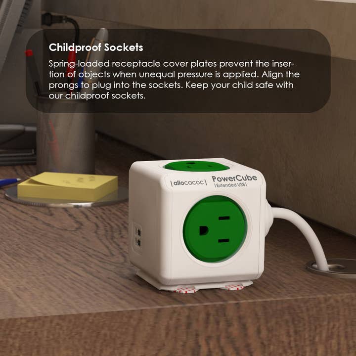 Allocacoc DesignNest – wholesale Power adapter – PowerCube Extended USB SUREG17