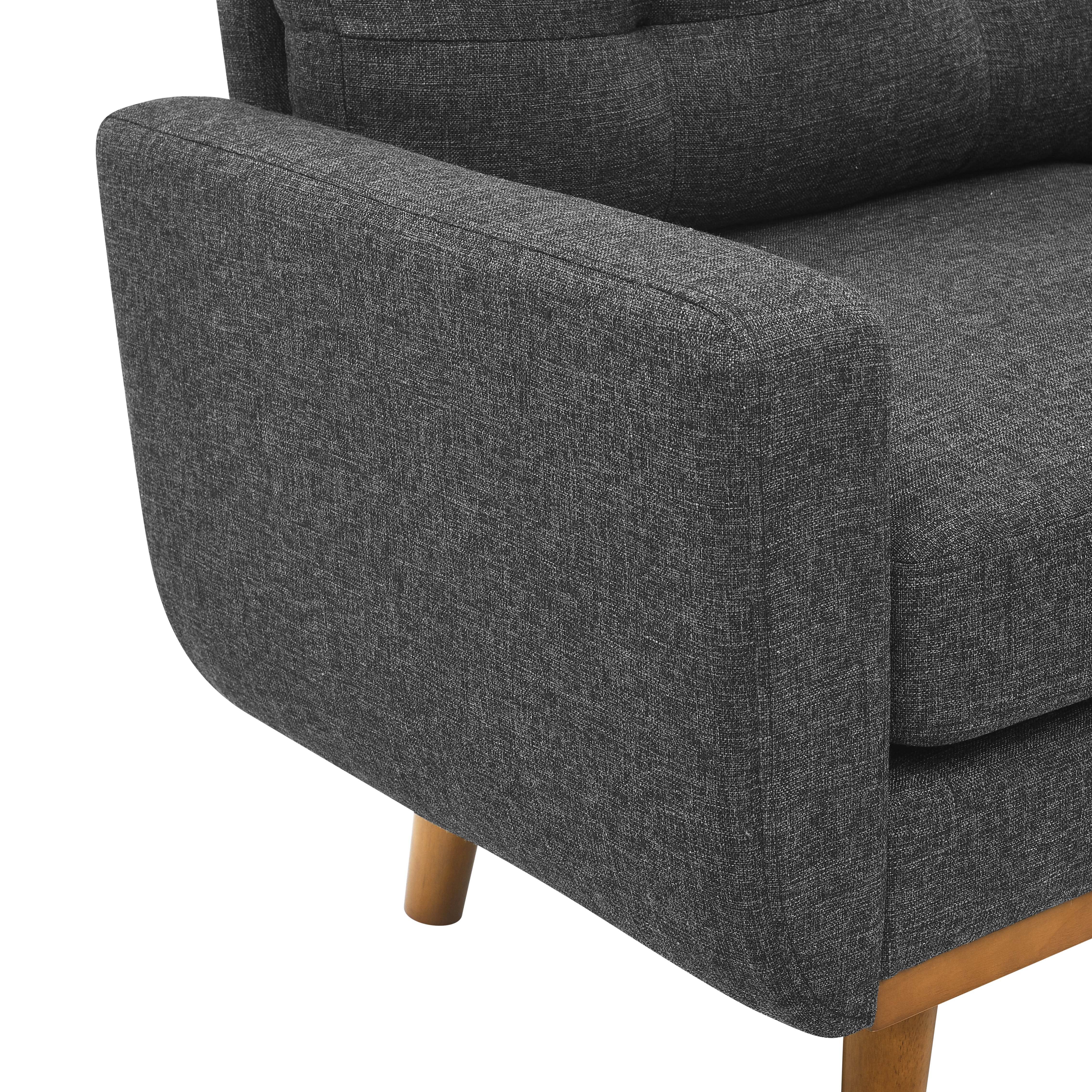 39F Inc. - Vente Canapés - Canapé d'appoint capitonné de 67,7 pouces de style mi-siècle avec pieds en bois8