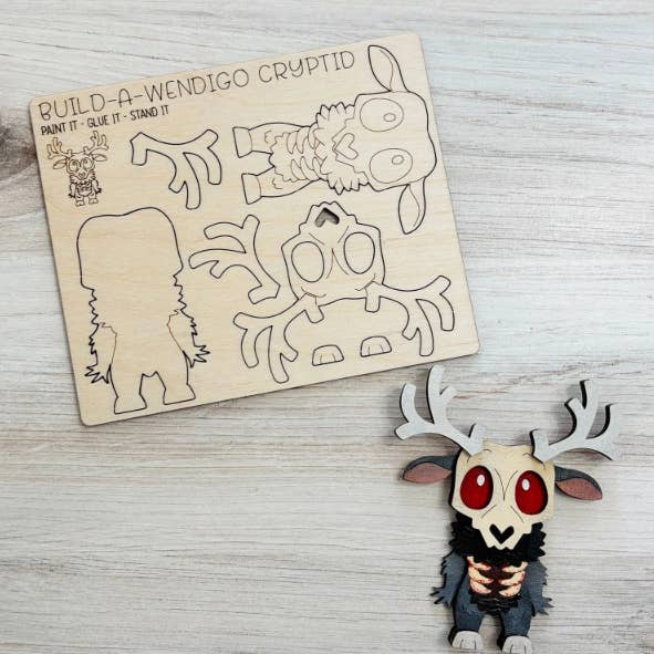 DIY Wendigo Magnet Kit MYTHICAL CREATURES-SIFI-PARANORMAL for wholesale by Reclaimed Woodworks Home Decor