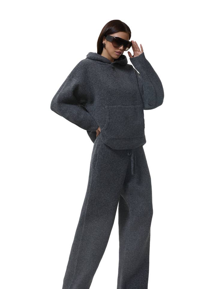 Curtis Sweater Bukser - Heather Charcoal for engroshandel hos AFRM