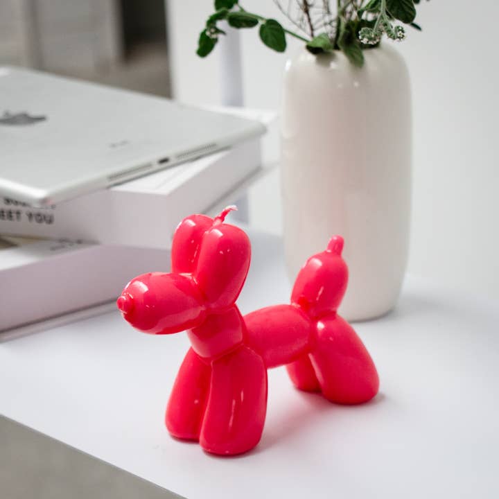 VELA DE PERRO GLOBO MAGENTA - PINTADA A MANO HF para venta al por mayor de Helio Ferretti
