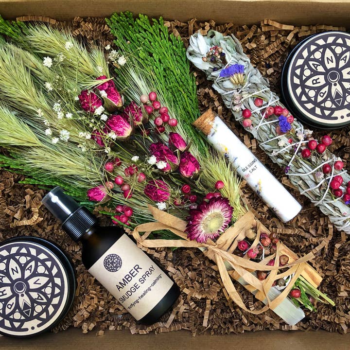Pranava Spiritual Shop - Wholesale Meditation Supplies - House Cleansing Kit~Energy Cleansing Ritual Smudge Kit~