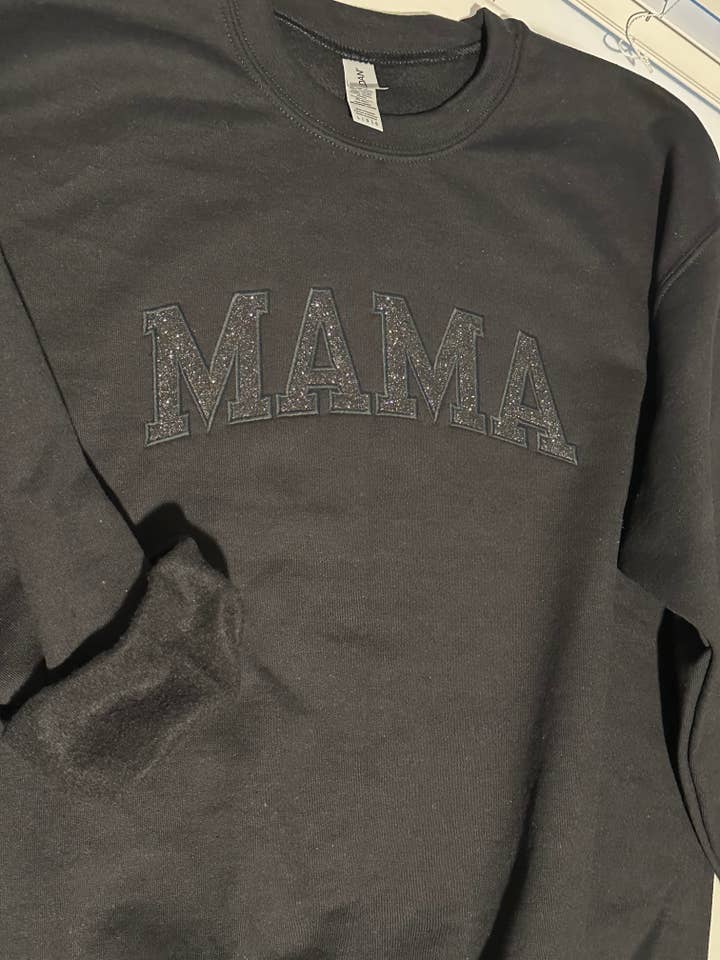Monochromatic Appliqué Sweater - Mama for wholesale by Green and Gold Handcrafted