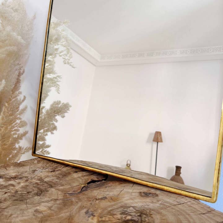 Palmeraies - Wholesale Wall Mirror - Antique Brass Arch Mirror