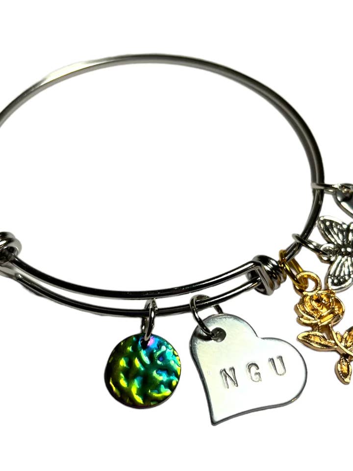 Bitchin' Bangles Never Give Up Bangle Bracelet for wholesale by Bitchin' Bangles