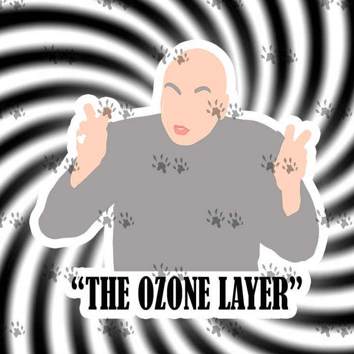 Austin Powers Dr. Evil Movie Quote Sticker for wholesale by The Red Otter