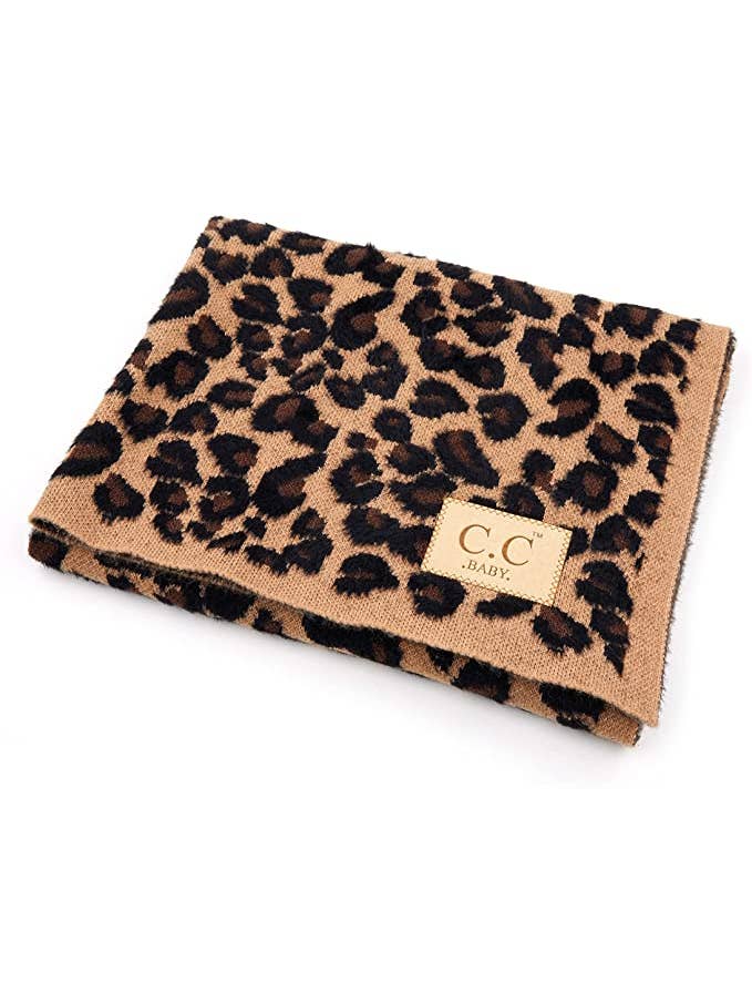 Funky Junque – wholesale Bedding blanket – Kids & Baby – Baby Throw Blanket - Leopard Pattern (Latte)