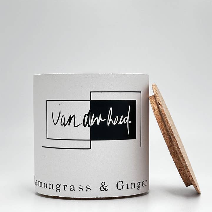 Van der hoed - Wholesale Jar/Filled Candle - Lemongrass & Ginger scented candle, 100% handmade2