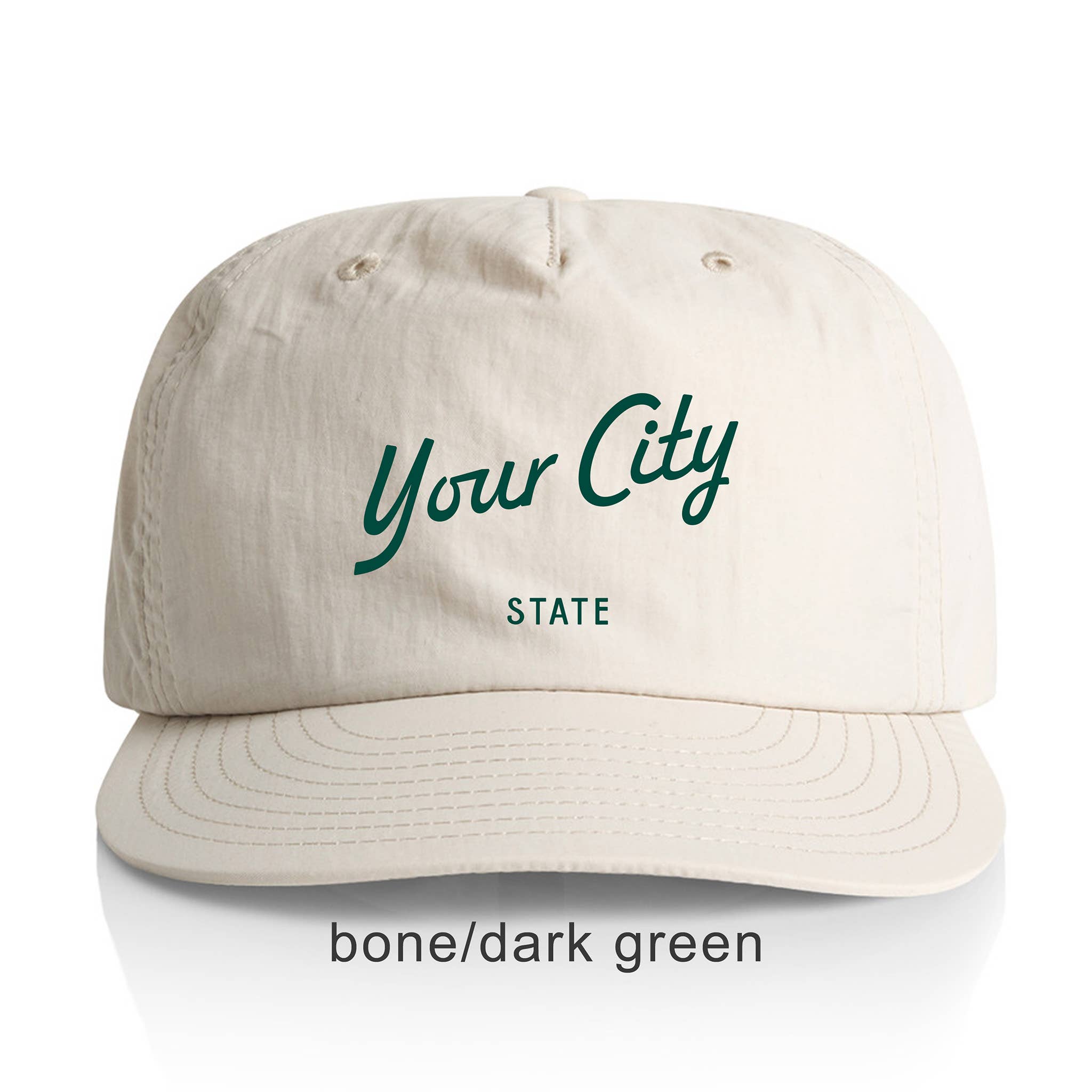 Endless August Supply Co. – wholesale Flat-brimmed cap – Unisex – Custom Nylon Hat | Script Text Customizable Hat | Name Drop35