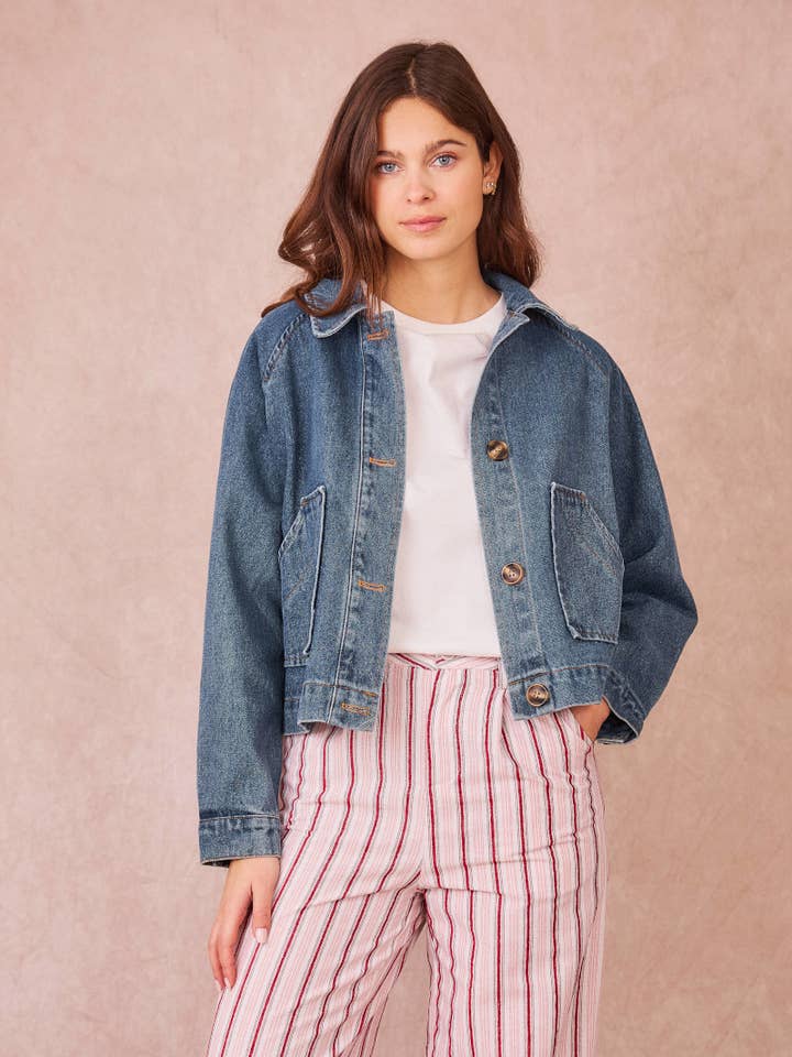 VERSAILLES – 100% Cotton Denim Jacket for wholesale by Calie Paris