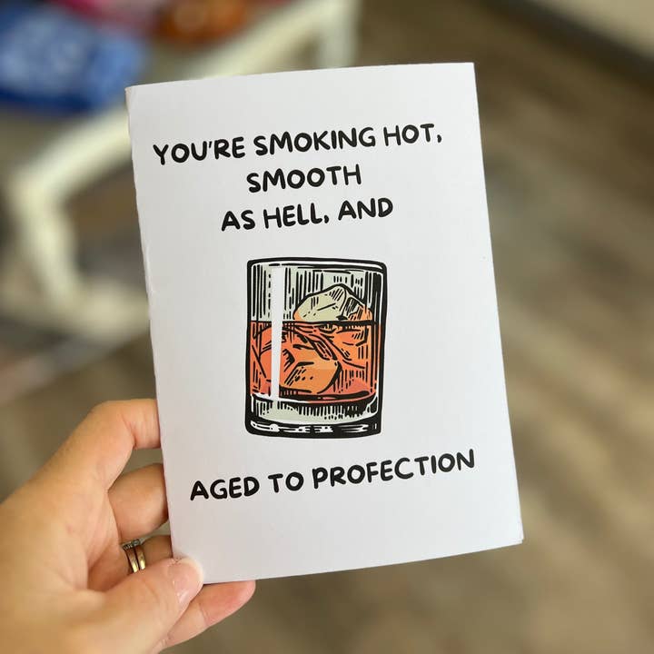 Aged to Profection Birthday card | Humor | Bourbon for wholesale by Buniquedesigns