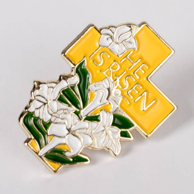 Lapel Pin Risen - Pack of 6 for wholesale by Swanson Christian Products