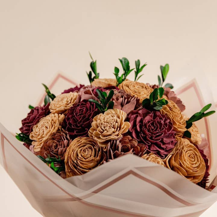 Sola Wood Flowers - Wholesale Artificial Flowers - Vintage Charm Finished Bouquet - Large3