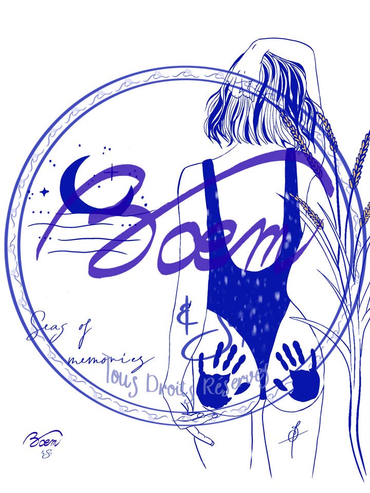 Illustrazione - Notte di Saint-Tropez per la vendita all'ingrosso da parte di BOĒM & SEA