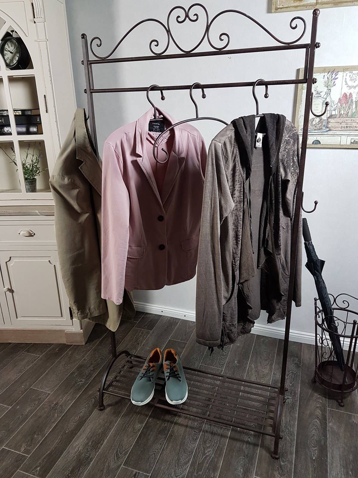 Ambiente Haus - Wholesale Coat Rack - Wardrobe Pole - Antique Brown 162cm2