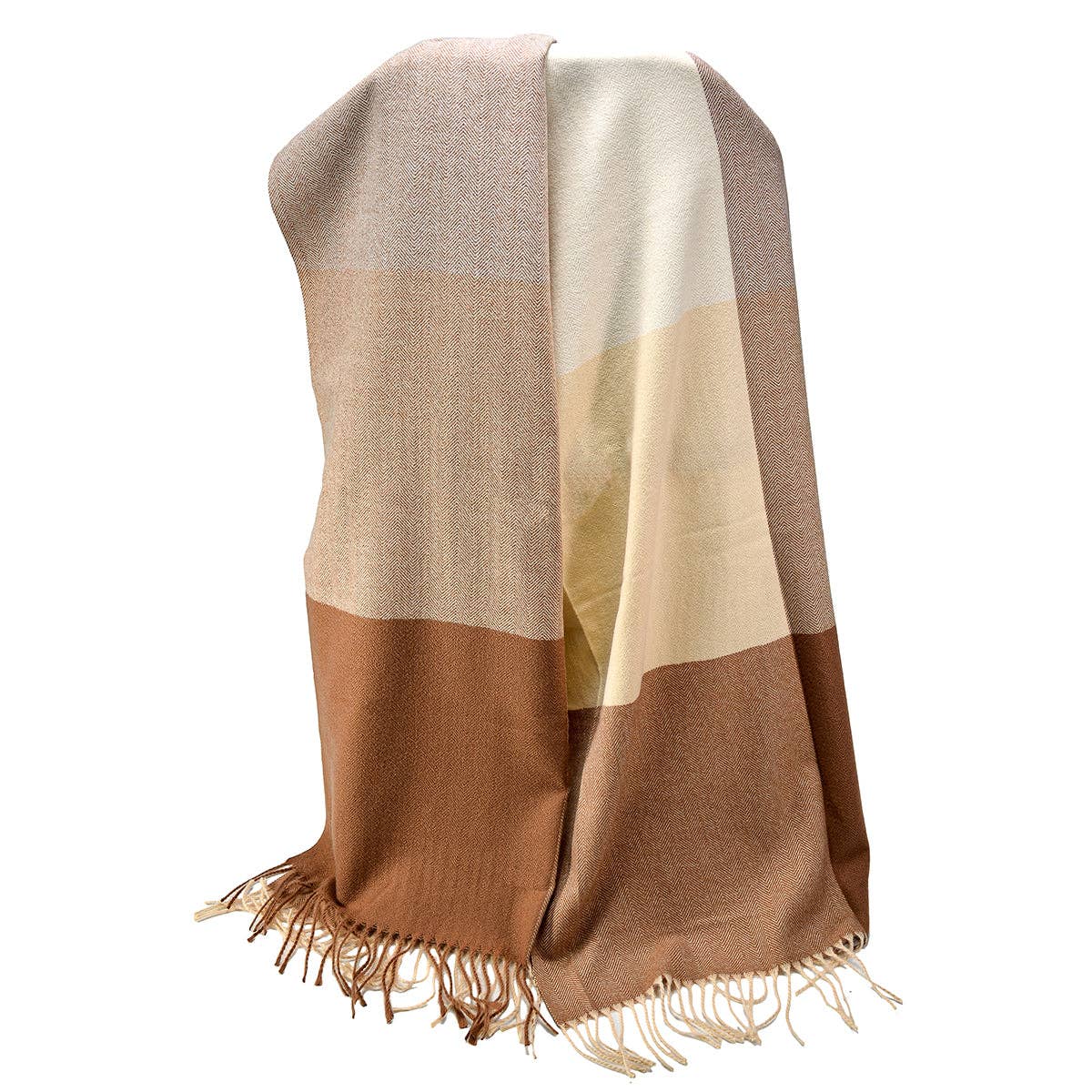 BNB Crafts Inc. - Wholesale Scarf - Women's - Oversized Three Tone Scarf1