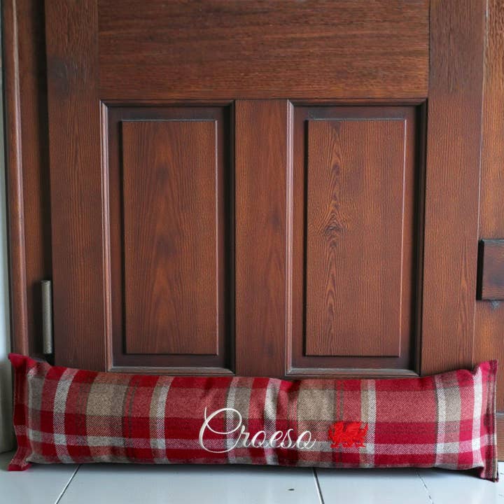 Moose & Co - Wholesale Door stop - Balmoral check Embroidered Draught Excluders / door stop 1