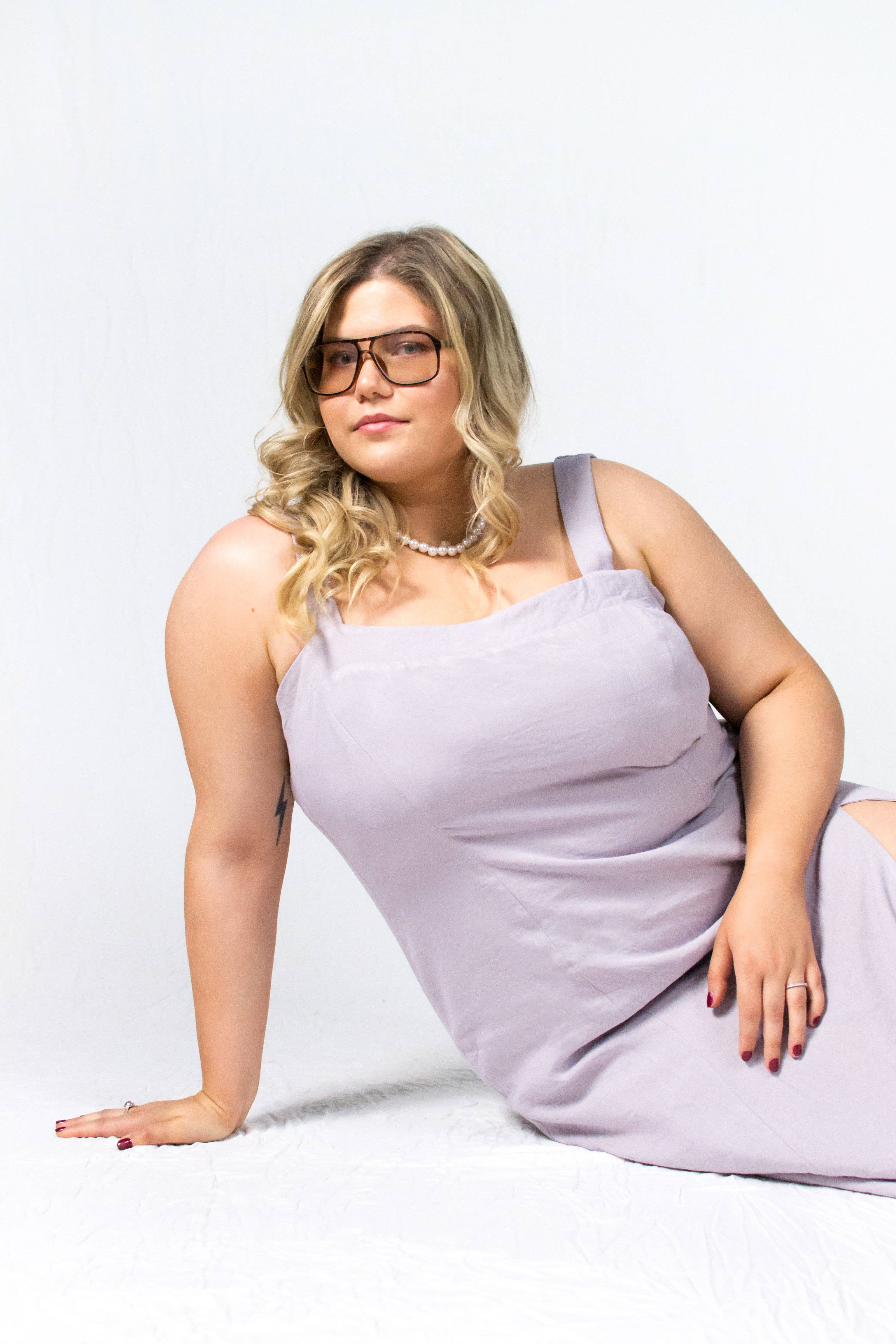 Lavender The Denise Dress for wholesale on Faire5