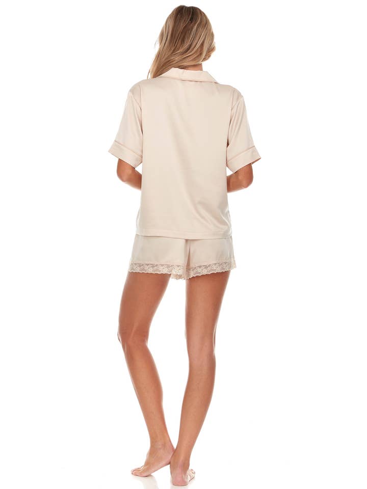 Flora Nikrooz - Wholesale Sleepwear Set - Women's - Selena Solid Notch Set