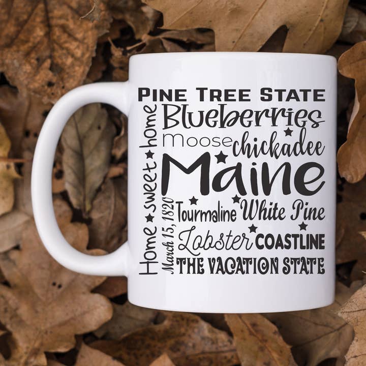 American States Coffee Mug Ceramic USA Drinkware for wholesale by Cataleya Designs Studio LLC