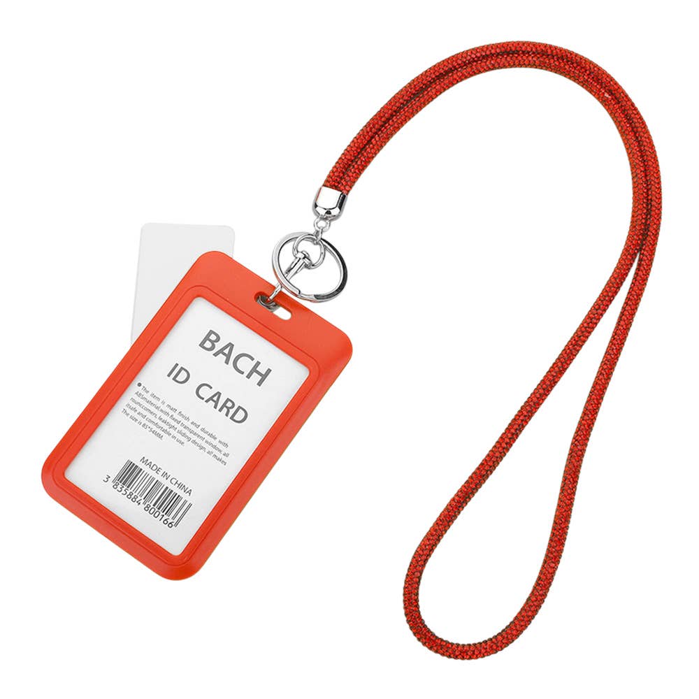 Sensibling Corp. - Wholesale Pasjeshouder - Dames - Bling Studded Strap Puntige Label Intrekbare ID-kaarthouder14