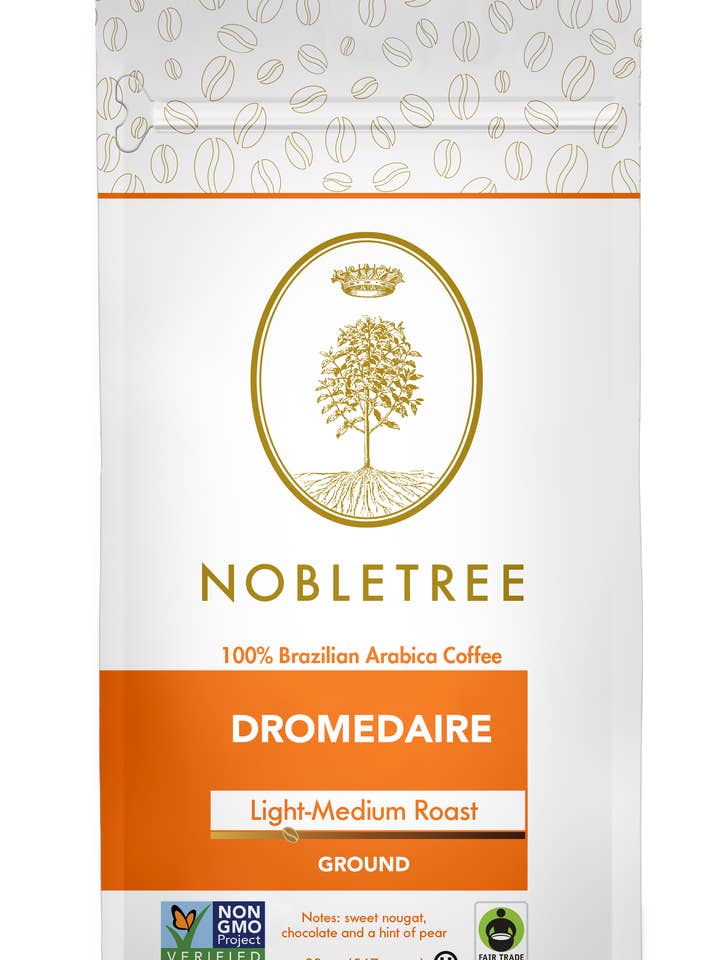 Nobletree "Dromedaire Cuvée" Light Medium Roast Coffee, 20oz for wholesale by Nobletree Coffee