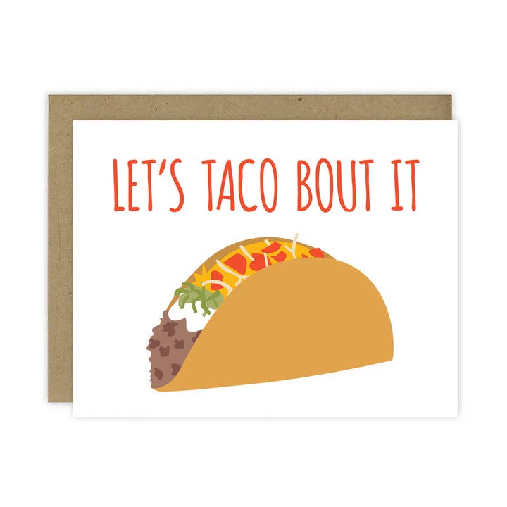 Vamos Taco Bout It Notecard para venta al por mayor de Mr. Sogs