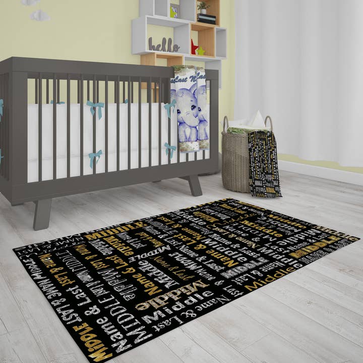Simple Gold Boys Rug for wholesale by B2U Decor