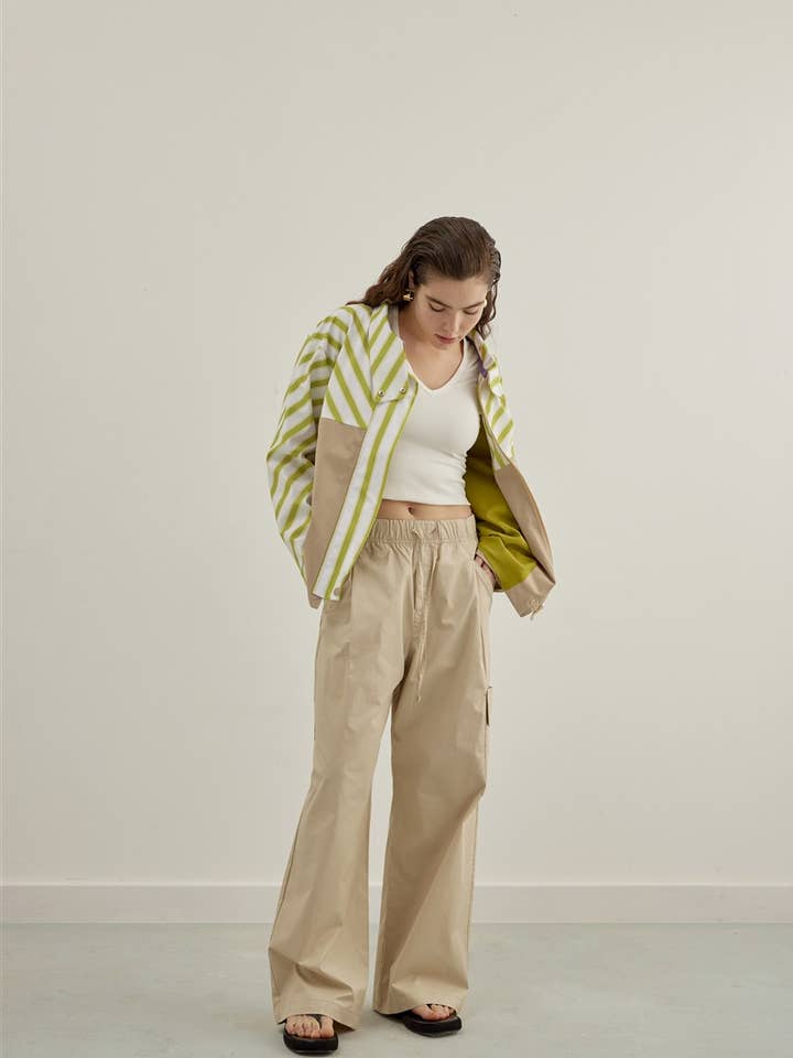 Striped Trenchcoat for wholesale by Vuu