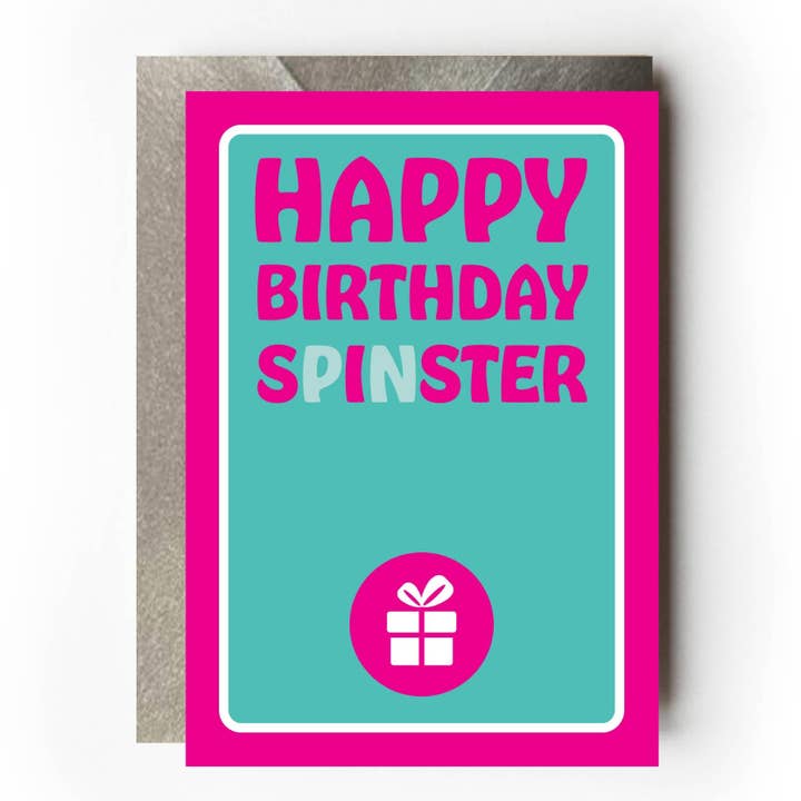 Funny Sister Birthday Card - Sarcastic spinster humour for wholesale by VERSED AID