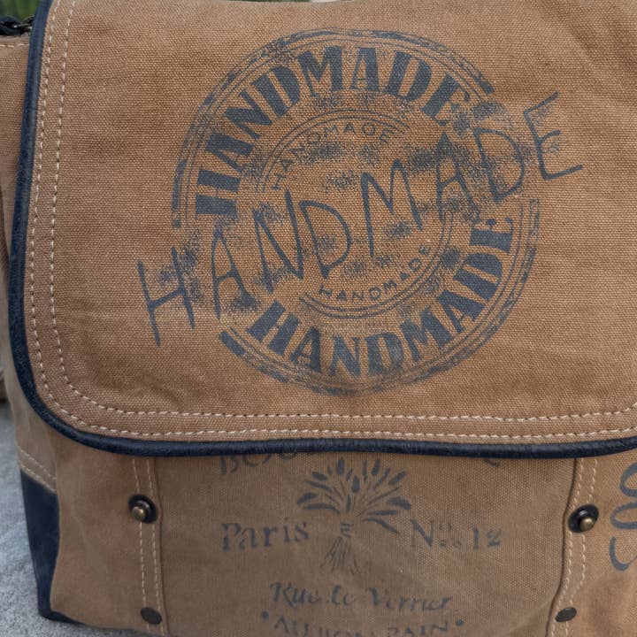 Lungta Imports - Wholesale Crossbody bag – Women's - Vintage Military Tent Canvas Crossbody Bag – Eco-Conscious 8