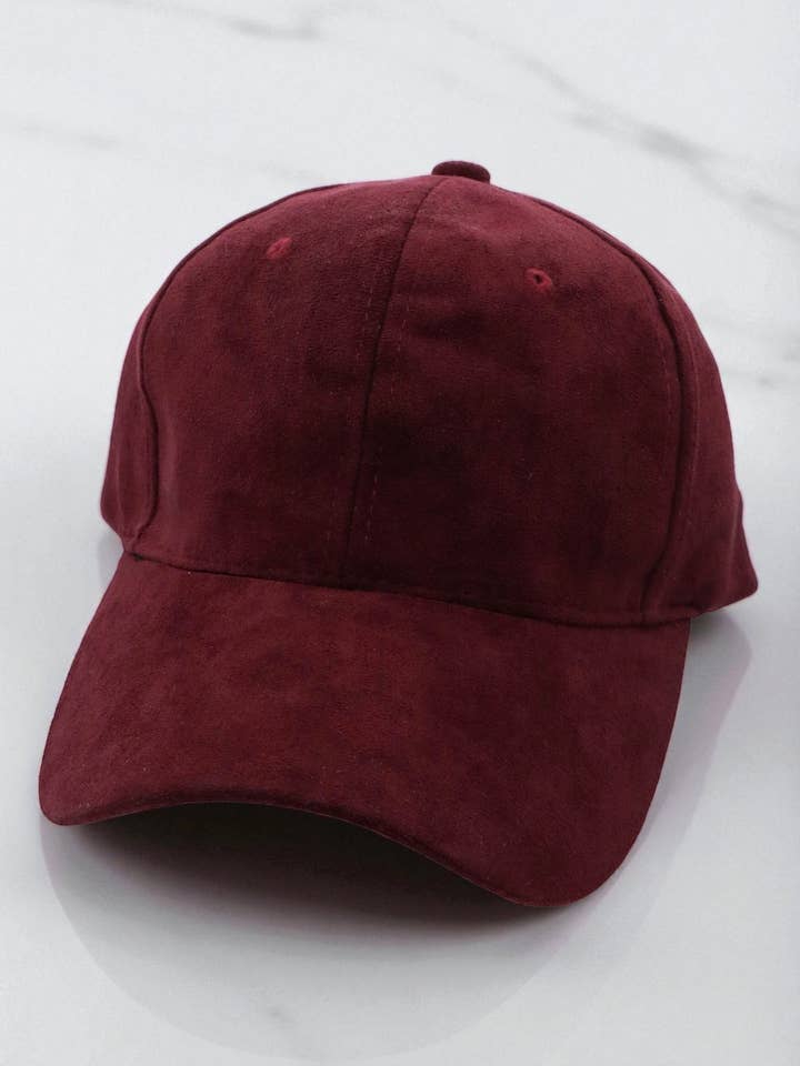 Boné Clássico de Beisebol com Textura de Camurça Elegante por atacado de Mint & Shine