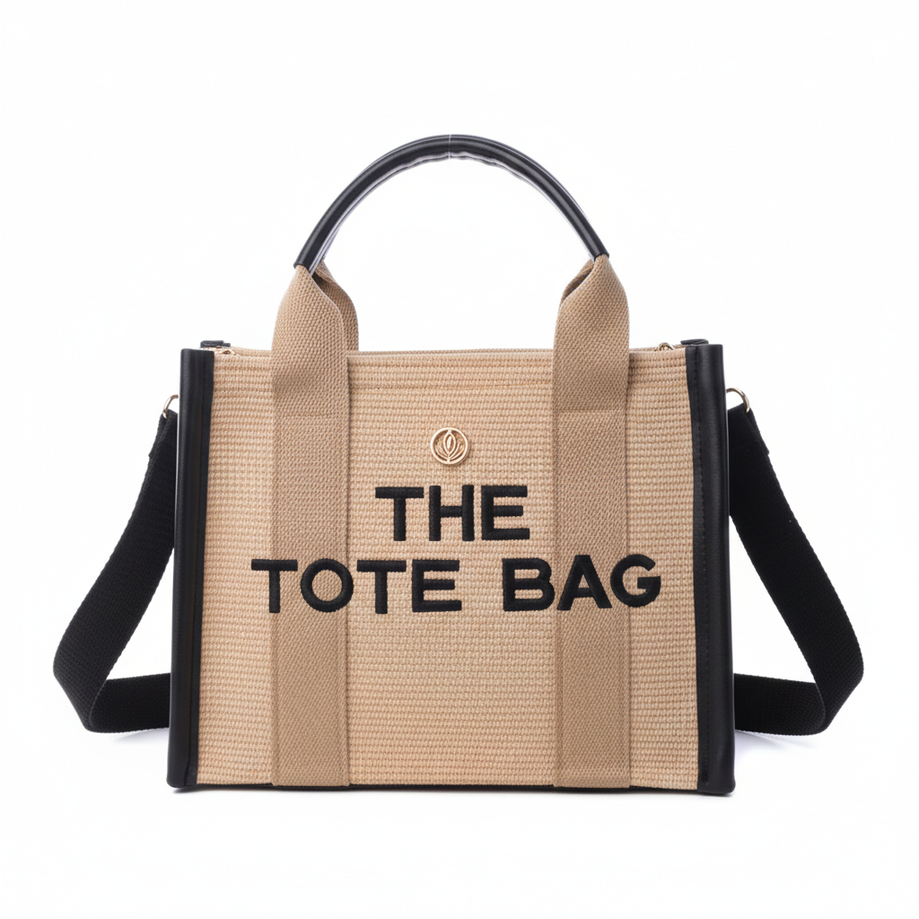 VIA FIORE – Engroshandel Tote bag - Dame – VIA FIORE Canvas Tote Taske med Sort Kant9