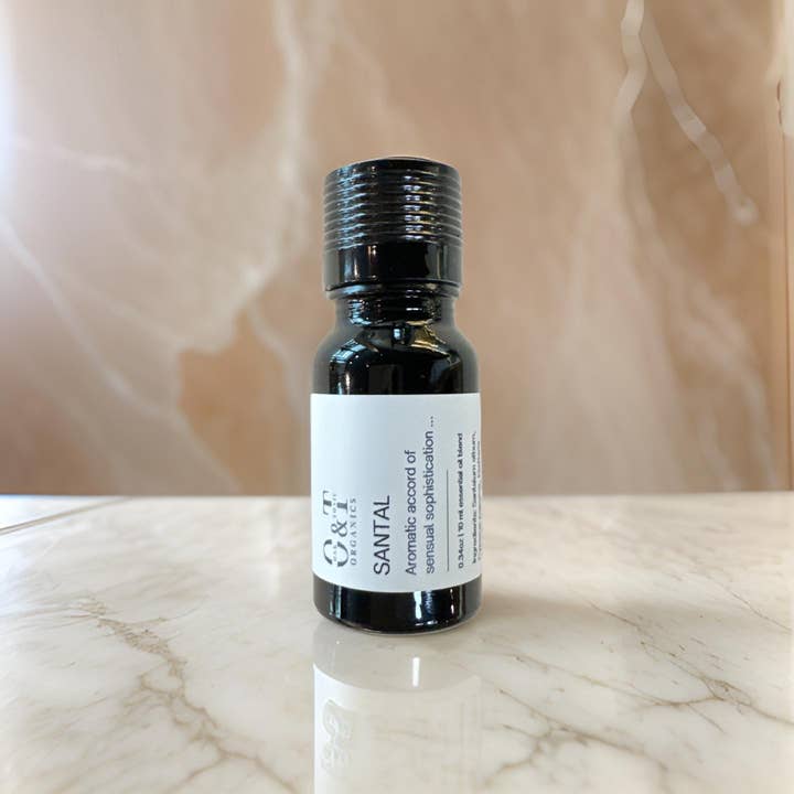 Mélange d'huiles pour diffuseur Santal 10 ml pour la vente par Oak & Tonic Organics