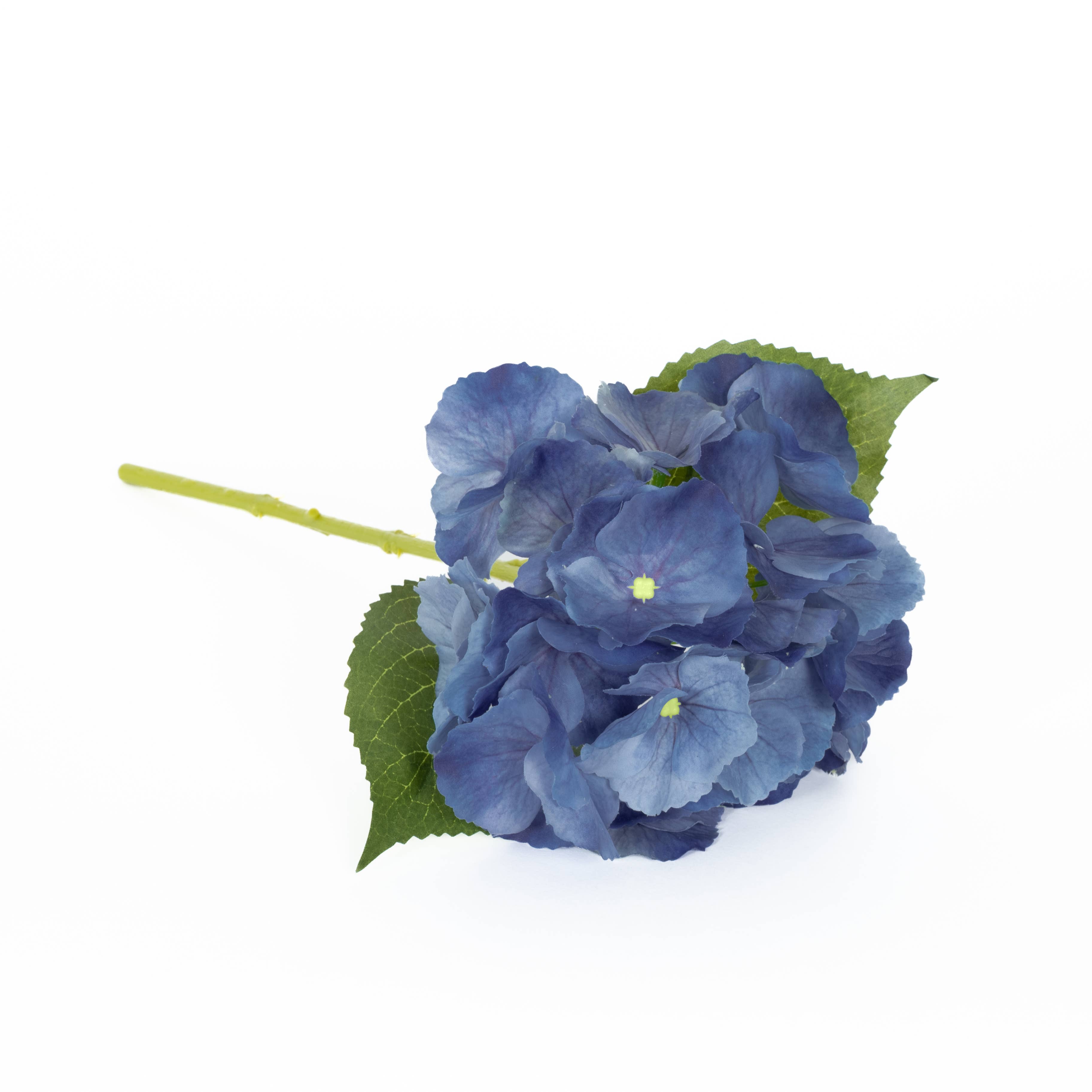 Mills Floral Company - Wholesale Artificial Flowers - Real Touch Hydrangea - 14 Inch - Blue1