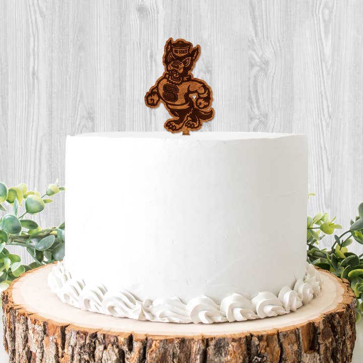 LazerEdge - Wholesale Cake/Cupcake Topper - NC State Cake Topper NC State Strutting Tuffy Cake Topper2
