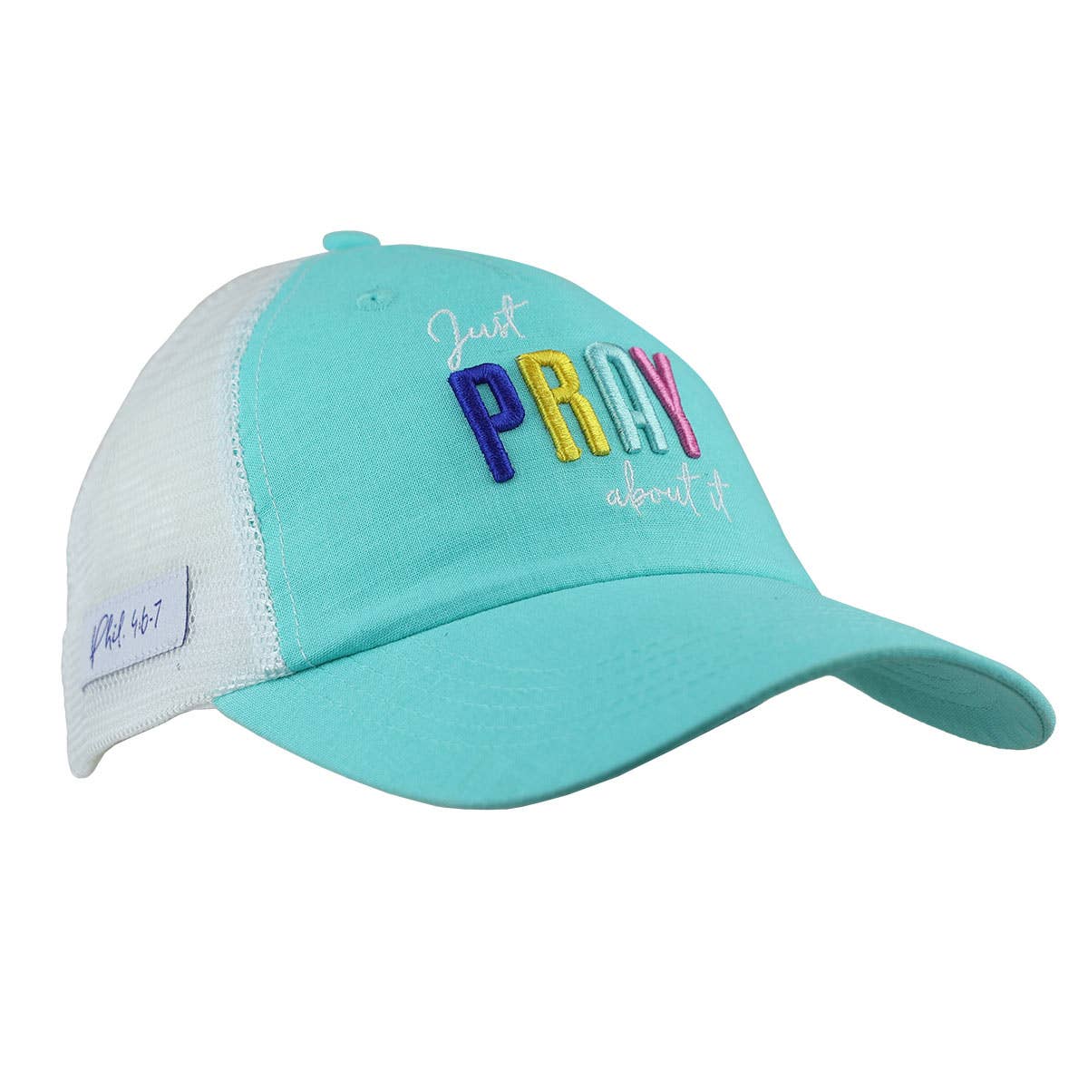 Blue grace & truth Womens Baseball Cap Just Pray About It for wholesale on Faire0
