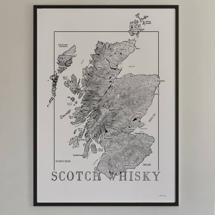 Brushery – Mapa por atacado – Scotch whisky mapa