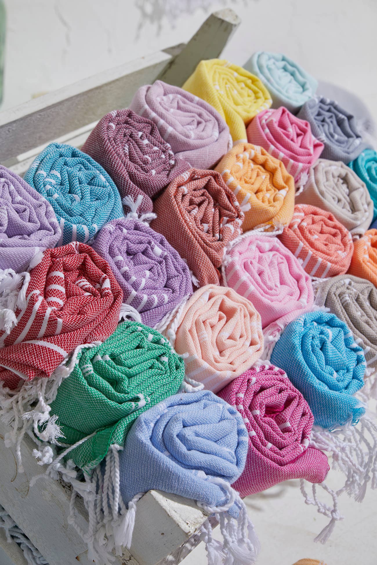 Kikoya - Wholesale Beach Towel - Turkish Beach Towel Hamam Pestemal Fouta Light Weight Sarong5