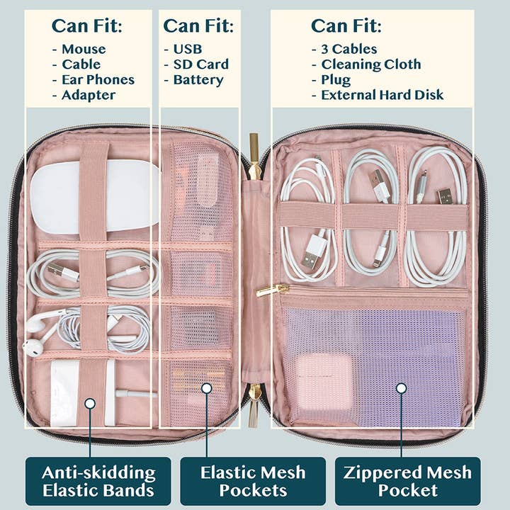 Pavilia - Wholesale Pouch - Unisex - Electronic Tech Organizer Bag23