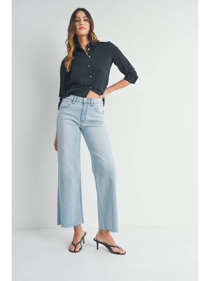 Just USA Jeans - Wholesale Jeans - Women's - JP240 - LT - Longer Length Wide Leg1