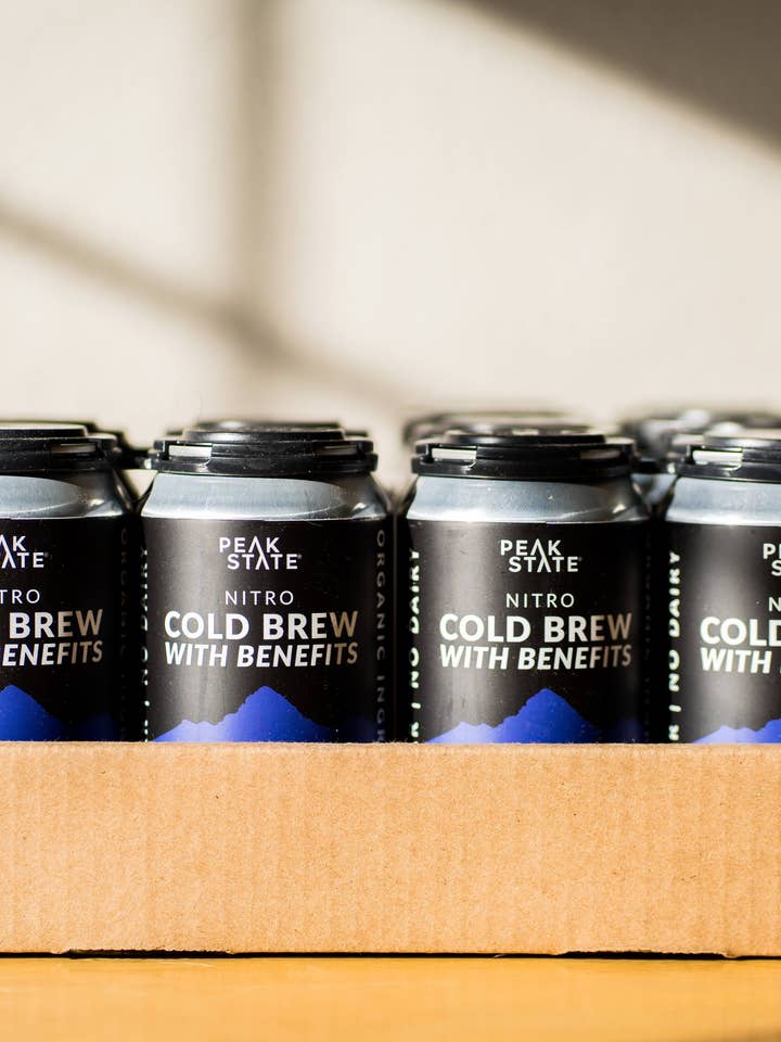 Cold Brew with Benefits - Adaptogenic Nitro Cold Brew Coffee for wholesale by Peak State