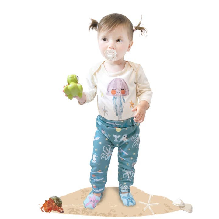 Jellyfish onesie + pant set for wholesale by Olly & Arya