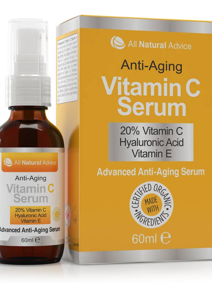 20 % de sérum vitamine C pour la vente par All Natural Advice Organic Skincare