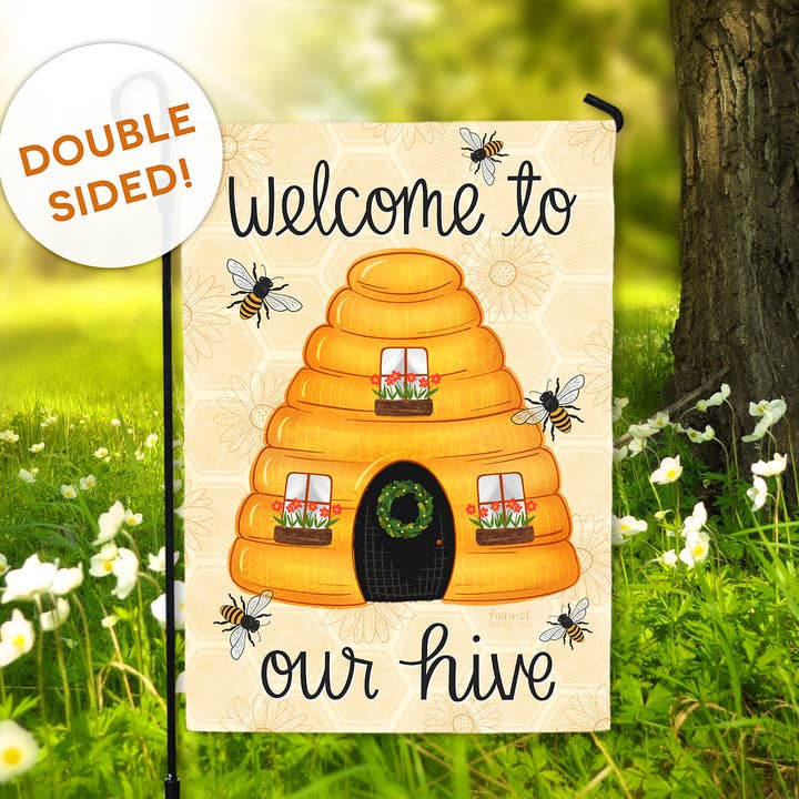 Gartenflagge - Willkommen in unserem Hive für den Großhandel von Hennel Paper Co.